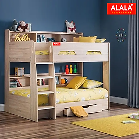 Mua Giường tầng cho Bé ALALA/ Miễn phí vận chuyển và lắp đặt/ Đổi trả 30 ngày/ Sản phẩm được bảo hành 5 năm từ thương hiệu ALALA/ Chịu lực 700kg