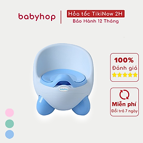 Bô vệ sinh trẻ em Kiu Kiu Babyhop cho bé từ 6 tháng đến 5 tuổi chống trơn trượt có chỗ dựa và khay
