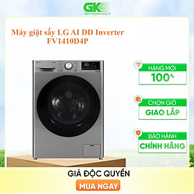 Máy giặt sấy lg inverter 10kg/6kg fv1410d4p - hàng chính hãng