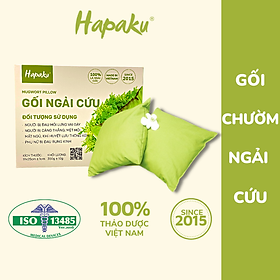 Gối ngải cứu giảm đau xương khớp dùng lò vi sóng Hapaku