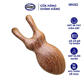 Dụng Cụ Massage Khóe Mắt Sống Mũi Bằng Gỗ Gõ Đỏ Hình Con Ve - HAHANCO - MH382