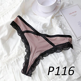 Quần Lót Lọt Khe Thun Lạnh Viền Ren Quyến Rũ P116