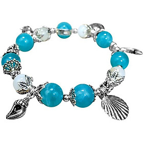 Vòng tay phong thủy đá amazonite ý v0420