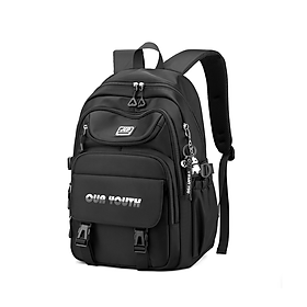Balo nữ sinh đi học không thấm nước cao cấp phong cách hàn quốc 15.6" - Đen