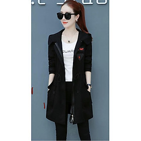 ÁO KHOÁC NỮ KAKI FORM DÀI ĐẸP MÊ LY HOT NHẤT 2020 - Áo thun - Áo khoác nỉ nữ