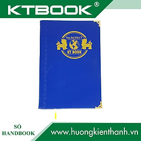 SỔ GHI CHÉP BÌA DA KTBOOK HANDBOOK CAO CẤP 250 trang size 16 x 24 cm ruột giấy in caro