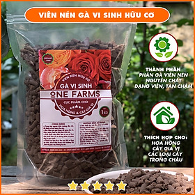 Mua  Mua 5 tặng 1   500gr phân gà viên nén hữu cơ thích hợp bón cho cây nhiều dinh dưỡng