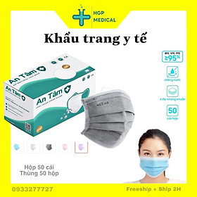 Khẩu trang y tế 4 lớp, lẻ 10 cái, 1 hộp 50 cái, kháng khuẩn, kháng virus Corona chuyên dụng cho bệnh viện, nhiều màu