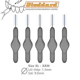 Bộ bàn chải kẽ răng Stoddard từ 0.6 đến 2.5mm - UK