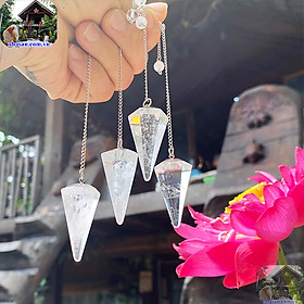 Con Lắc Cảm Xạ Đá Phong Thủy - Con Lắc Cảm Xạ Đá Thạch Anh - Vật Phẩm Phong Thủy Tâm Linh