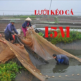 Lưới kéo cá bằng chã dài 15m cao 2m50 giá rẻ