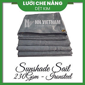 ⌈2M x 1M⌋ Lưới che nắng 80% màu xám - 230gsm  HÀNG CAO CẤP  Che nắng ban công, sân vườn