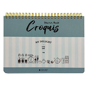 Vở Vẽ Oxford A5 50'S - #11 Cat & #12 Café - D116A5 - Màu Xanh
