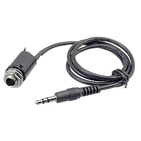 1x Acoustic Guitar Piezo Pickup EQ Cable with 3.5mm Plug 6.35mm   Socket