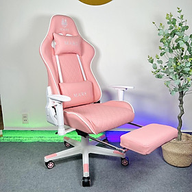 Mua Ghế Gaming LiveStream masage FDW 7188 màu hồng có kê chân - mới