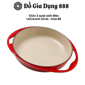 Chảo Gang 2 Quai Le Creuset Tarte Tatin Backform, Đường Kính 25cm, Dẫn Nhiệt Tốt, Dùng Cho Mọi Loại Bếp, Nhập Đức