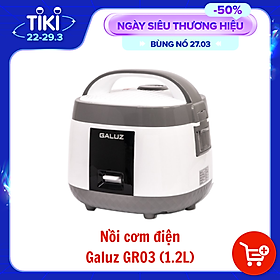 Mua Nồi cơm điện Galuz GR 03  dung tích 1.2L  công suất 500W  nút điều khiển cơ  kiểu dáng sang trọng  quai xách liền  hàng chính hãng