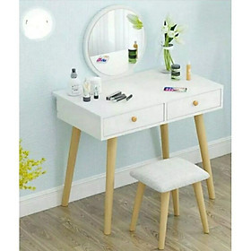 Mua BÀN TRANG ĐIỂM PHONG CÁCH HIỆN ĐẠI (80*40*73) ảnh thật  ko kèm ghế hàng có sẵn