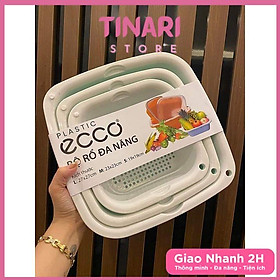 Mua Bộ Rổ Nhựa Kèm Thau ECCO 6 Món 6 Kích Thước Khác Nhau Cao Cấp (3 Rổ 3 Thau)