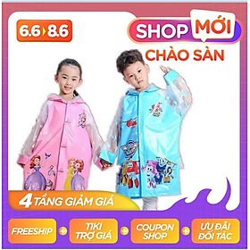 Mua Áo mưa đi học cho bé  loại cao cấp xịn sò ( áo rộng che được kín balo các mẹ nhé)