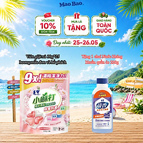 Viên giặt xả Mao Bao - Chống nấm mốc và kháng khuẩn 10g*25 viên (Hương mẫu đơn và hổ phách)