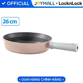 Mua Chảo nhôm Lock&Lock chống dính Suit IH 26cm CSU1263PIK - Hàng chính hãng  dùng được bếp từ  tay cầm êm  dẫn nhiệt nhanh - JoyMall