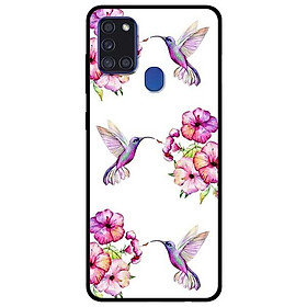 Ốp lưng dành cho Samsung A21 - A21s - A31 mẫu Hoa Và Chim Hồng