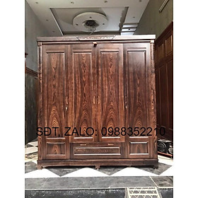 Mua Tủ quần áo 4 cánh gỗ hương