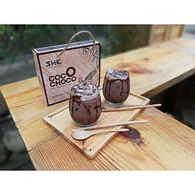 Bột Socola Dừa Coco Choco SHE Chocolate 420g của Việt Nam Được Kết Hợp Giữa Bột Socola SHE Nguyên Chất và Bột Dừa Hương Vị Độc Đáo, Thơm Ngon, Đặc Biệt Rất Tiện Lợi