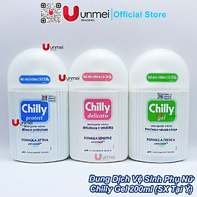 Dung Dịch Vệ Sinh Phụ Nữ Chilly Gel 200ml/chai - Hàng Chính Hãng Nhập Khẩu Ý