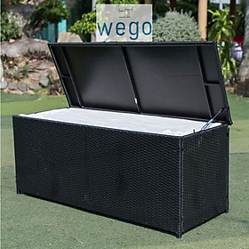 Mua WEGO Thùng đựng đồ làm bằng mây nhựa/ Thùng cất đồ/ Vật dụng ngoài trời//WEGO Cushion box/ Storage box