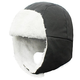 Con Máy Bay Ném Bom Nón Mùa Đông Trẻ Em Trẻ Nhiệt Nỉ Nón Nga Ushanka Mũ Cho 3-8Y Trẻ Em - Grey