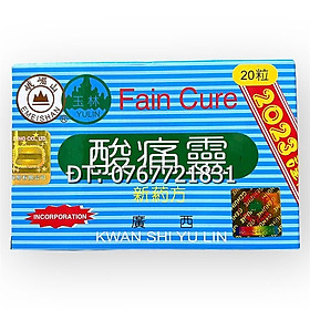 Mua Toan thống linh FAIN CURE KWAN SHI YU LIN - Hộp 20 viên - Xuất xứ Trung Quốc - Mã số 1544
