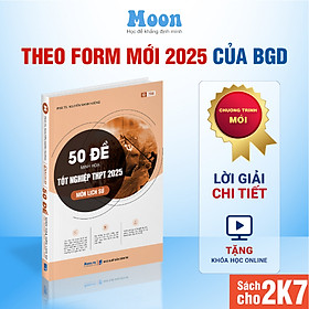 Sách Bộ Đề Minh Hoạ Ôn Thi Tốt Nghiệp THPT 2026 môn Toán, Lý, Hoá, Sinh, Anh, Văn, Sử, Địa Moonbook
