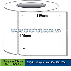 Mua Giấy in mã vạch 1 tem 100x130x100m