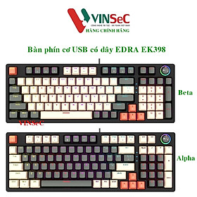 Mua Bàn phím cơ E-DRA EK398 Alpha - Hàng Chính Hãng