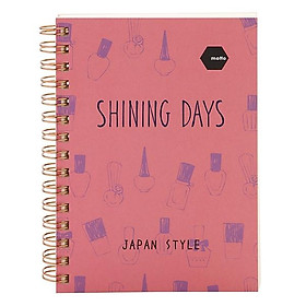 Sổ LX Twin Notebook Shining Days Motto A6 120 Trang (10.5 x 14.8 cm)