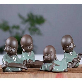 Bộ bốn chú tiểu men bóng