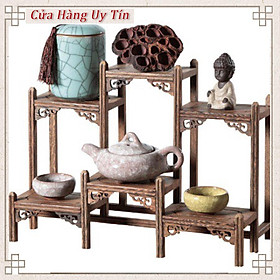 Mua Kệ gỗ mini bày tiều cảnh  tượng  bonsai