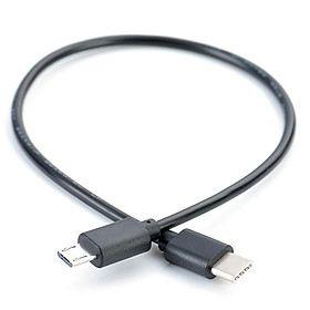 1 USB Loại C Sang Micro USB 5 Pin B Đầu Cắm Chuyển Đổi Bộ Chuyển Đổi OTG Dẫn Cáp Dữ Liệu cho Điện Thoại Di Động 30 cm Chiều Dài Cáp: 0.3 m