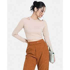Áo Thun Nữ Thời Trang JUNO Dáng Ôm Cutout Vai JNATH001