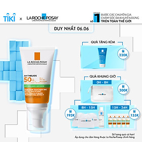 Kem chống nắng giúp kiểm soát bóng nhờn & bảo vệ da trước tia UVB UVA SPF 50+ La Roche-Posay Anthelios XL Dry Touch 50ml