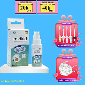 Xịt chống sâu răng Midkid, chăm sóc và bảo vệ răng cho bé từ 1 tuổi 30ml