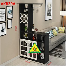 Quầy bar mini kết hợp tủ rượu VKB029A - Nội thất lắp ráp Viendong Adv