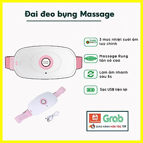 Máy Massage Làm Ấm Bụng Đai Đeo Giảm Đau Bụng Kinh Nguyệt