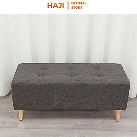 Mua Ghế đôn dài HAJI cực êm ái  khung chân gỗ chắc chắn màu sắc trendy thích hợp để phòng khách E10