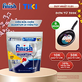 Viên rửa chén bát Finish Quantum túi 21 viên