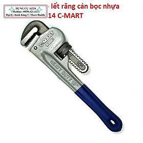 14″ Mỏ lết răng cán bọc nhựa B0001-14 C-MART (Dungcu.az24 chuyên hàng Đài Loan)