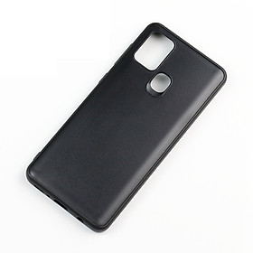 Ốp lưng cho Samsung Galaxy A21s chất liệu silicon dẻo màu đen chống sốc