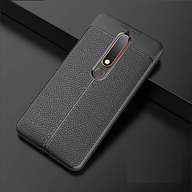 Ốp lưng dành cho Nokia 6 2018 silicon giả da, chống sốc chính hãng Auto Focus